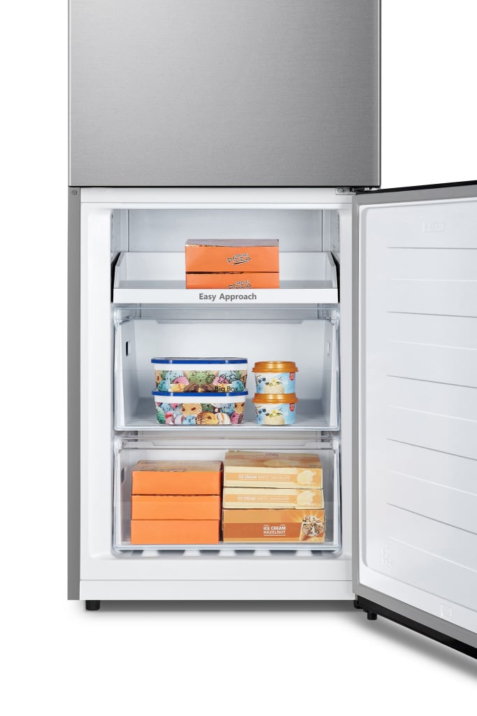 Hisense RB390N4ACE 186cm 60/40 No Frost Fridge Freezer – Stainless Steel – E Rated #405874