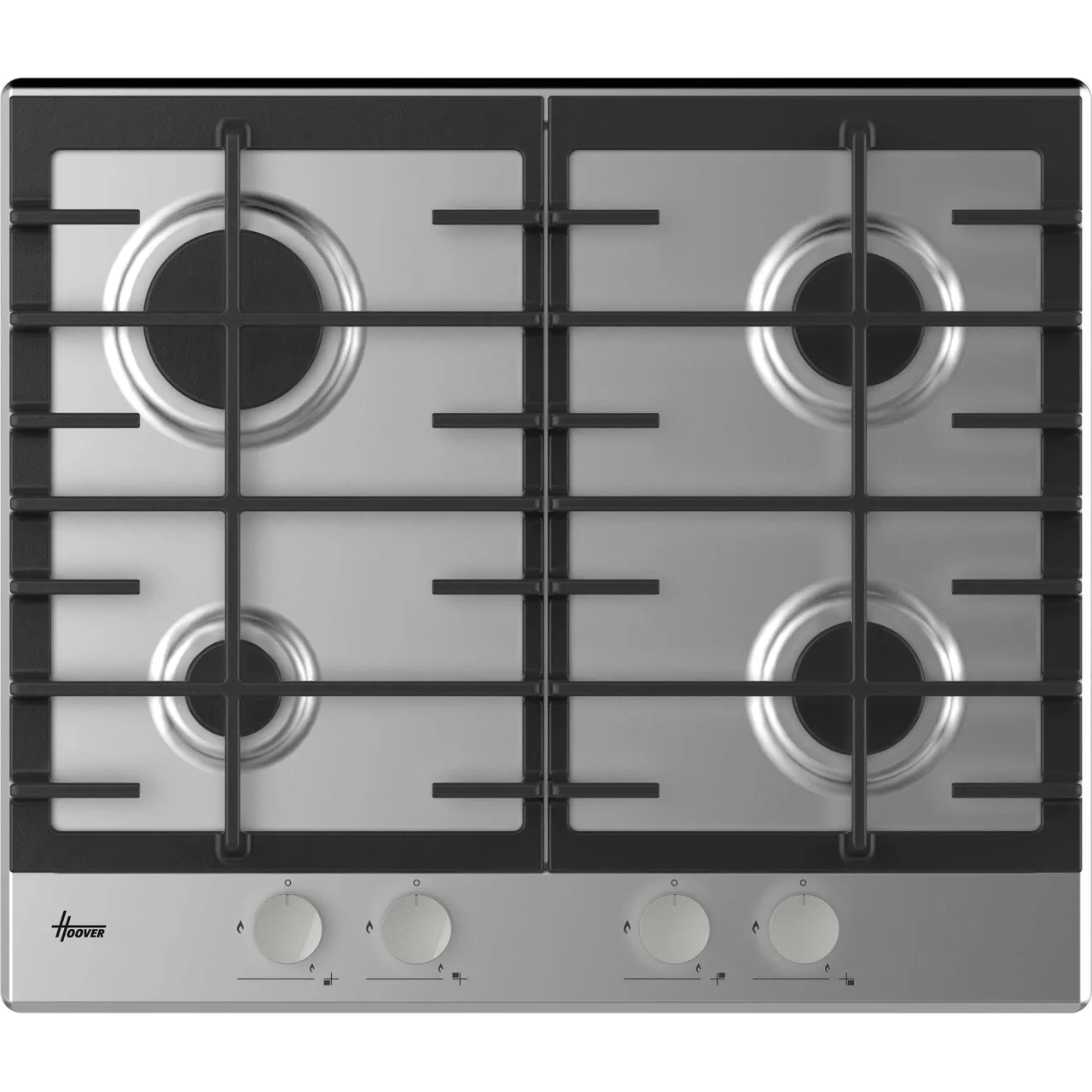 Hoover H-HOB 300 HHG6BRMX 60cm Gas Hob – Stainless Steel #406773