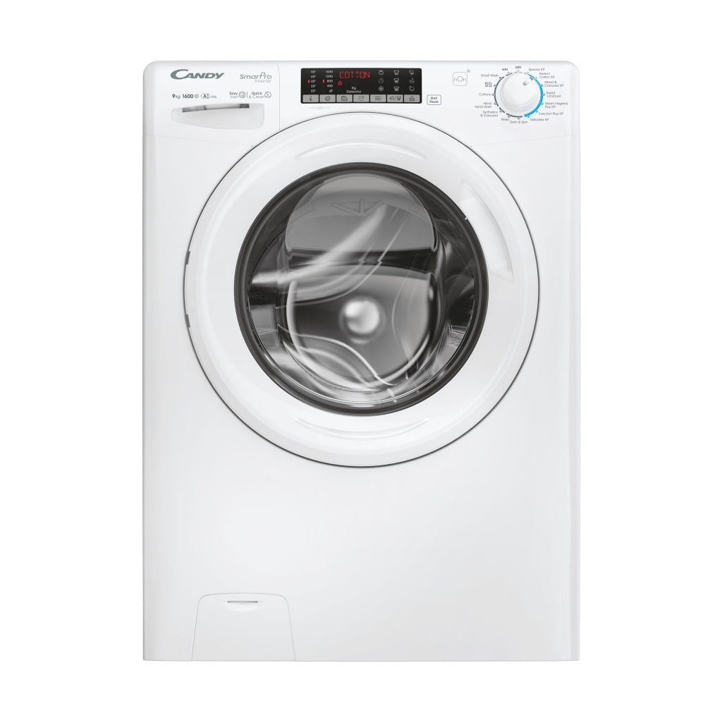 Candy Smart Pro Inverter CSO696TWM6-80 9kg WiFi Connected Washing Machine with 1600 rpm – White – A Rated #406821