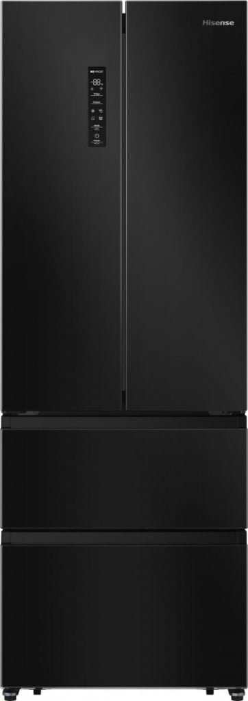 Hisense PureFlat Slim RF632N4AFC1 Total No Frost American Fridge Freezer – Black / Stainless Steel – C Rated #404710