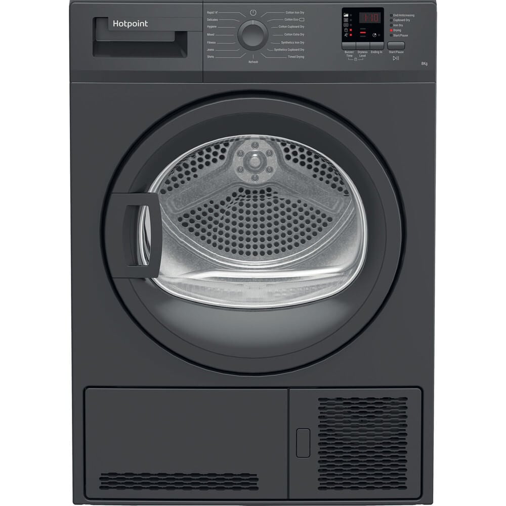Hotpoint C HD C82 GGGD UK 8Kg Condenser Tumble Dryer – Anthracite – B Rated #406478