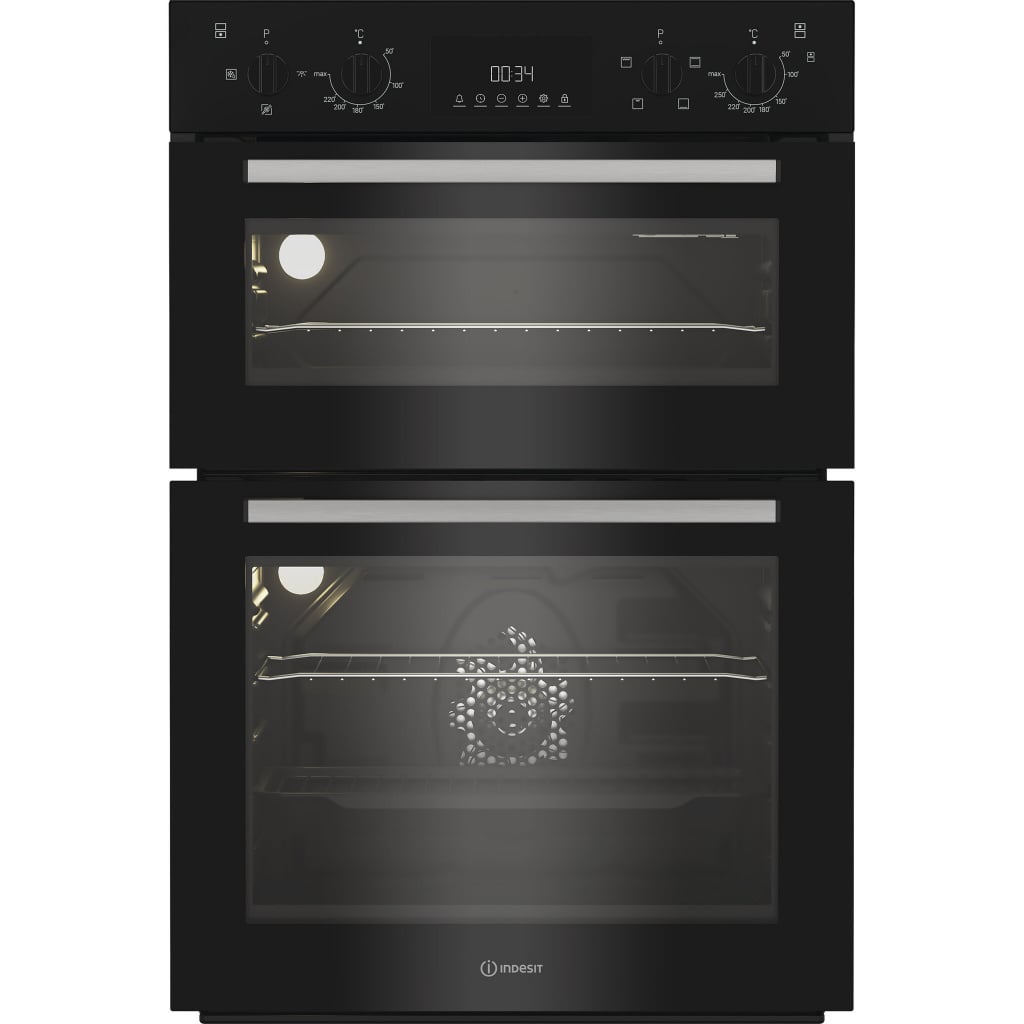 Indesit DII 10D B Built In Electric Double Oven – Black – A/A Rated #408049
