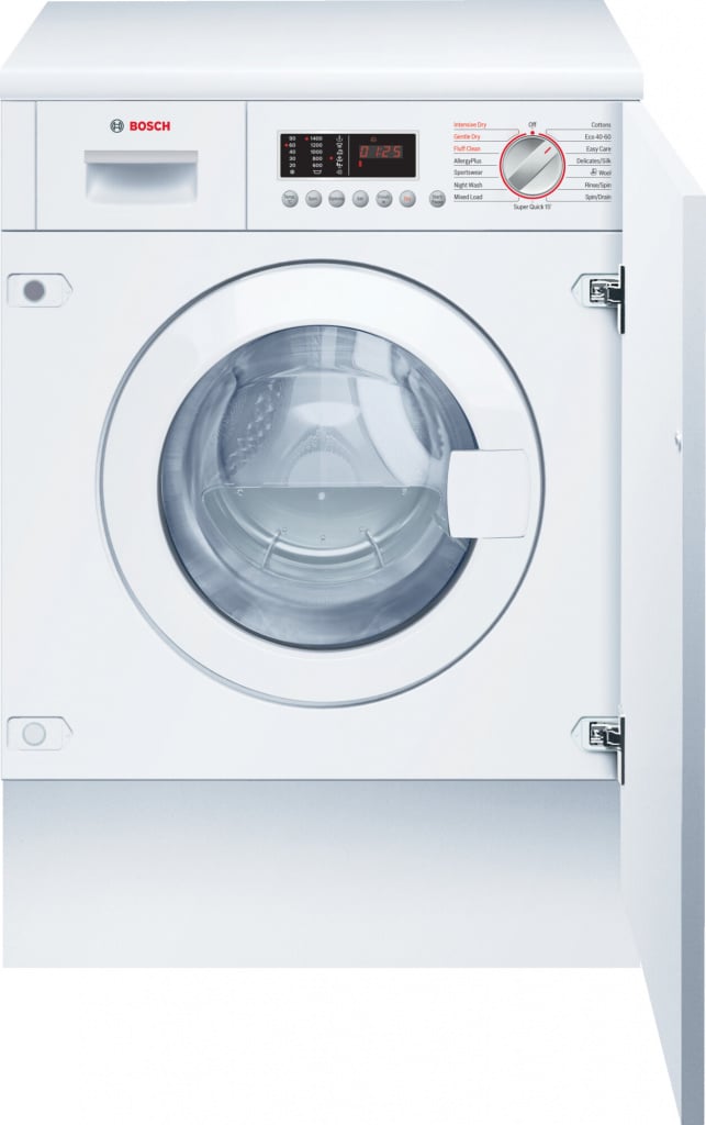 Bosch Series 6 WKD28543GB Integrated 7Kg / 4Kg Washer Dryer with 1400 rpm – White – E Rated [Wash&Dry], E Rated [Wash Only] #405691
