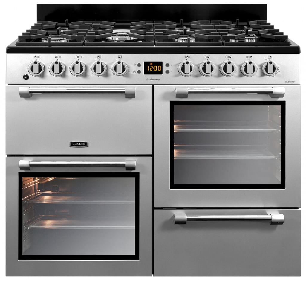 Leisure Cookmaster 100 CK100F232S 100cm wide Dual Fuel Range Cooker with Gas Hob – Silver – A/A Rated #403273