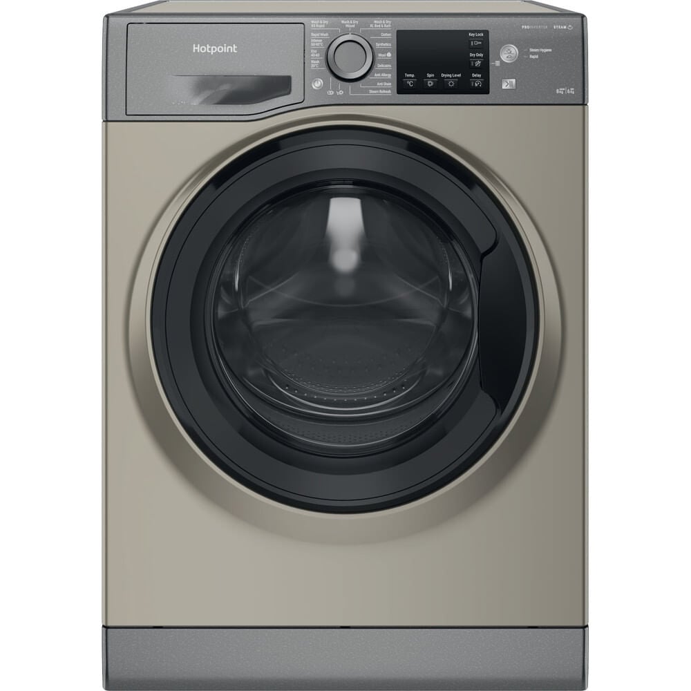 Hotpoint NDB8635GK 8Kg / 6Kg Washer Dryer with 1400 rpm – Graphite – D Rated [Wash&Dry], B Rated [Wash Only] #407149