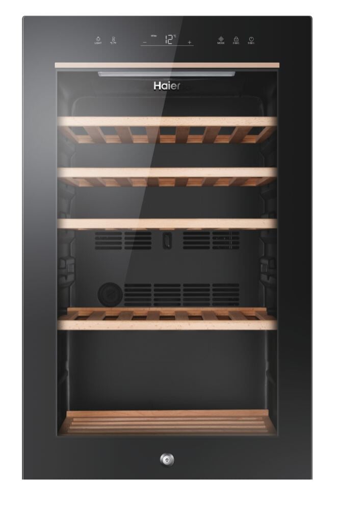 Haier HWS49GA Wine Cooler – Black – F Rated #406608