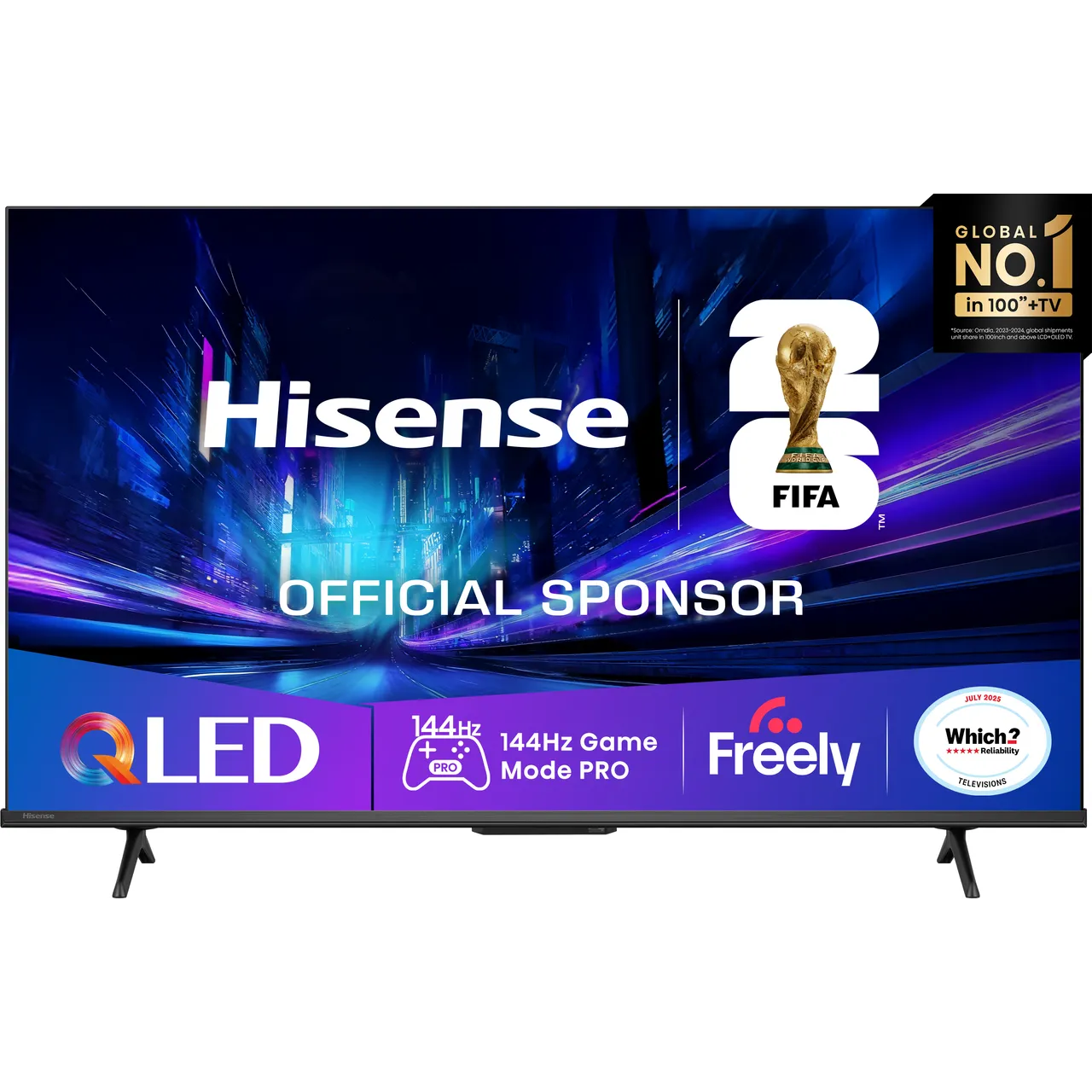 Hisense E78Q Pro 43″ 4K Ultra HD QLED Smart Freely TV – 43E78QTUK PRO #406104