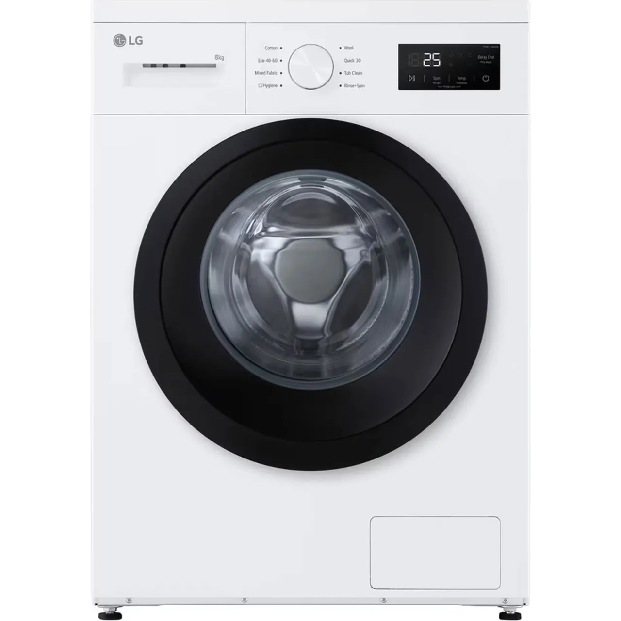 LG A10 Series Steam™ F4A10S8NWK 8kg Washing Machine with 1400 rpm – White – A Rated #406368