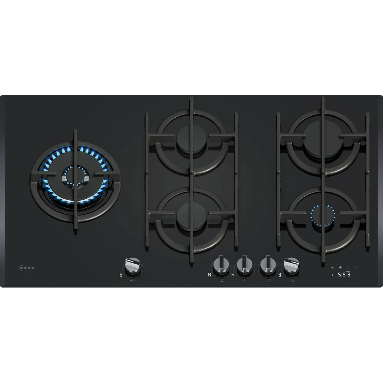 NEFF N90 T29RHS4S0 92cm Gas Hob – Black #407325