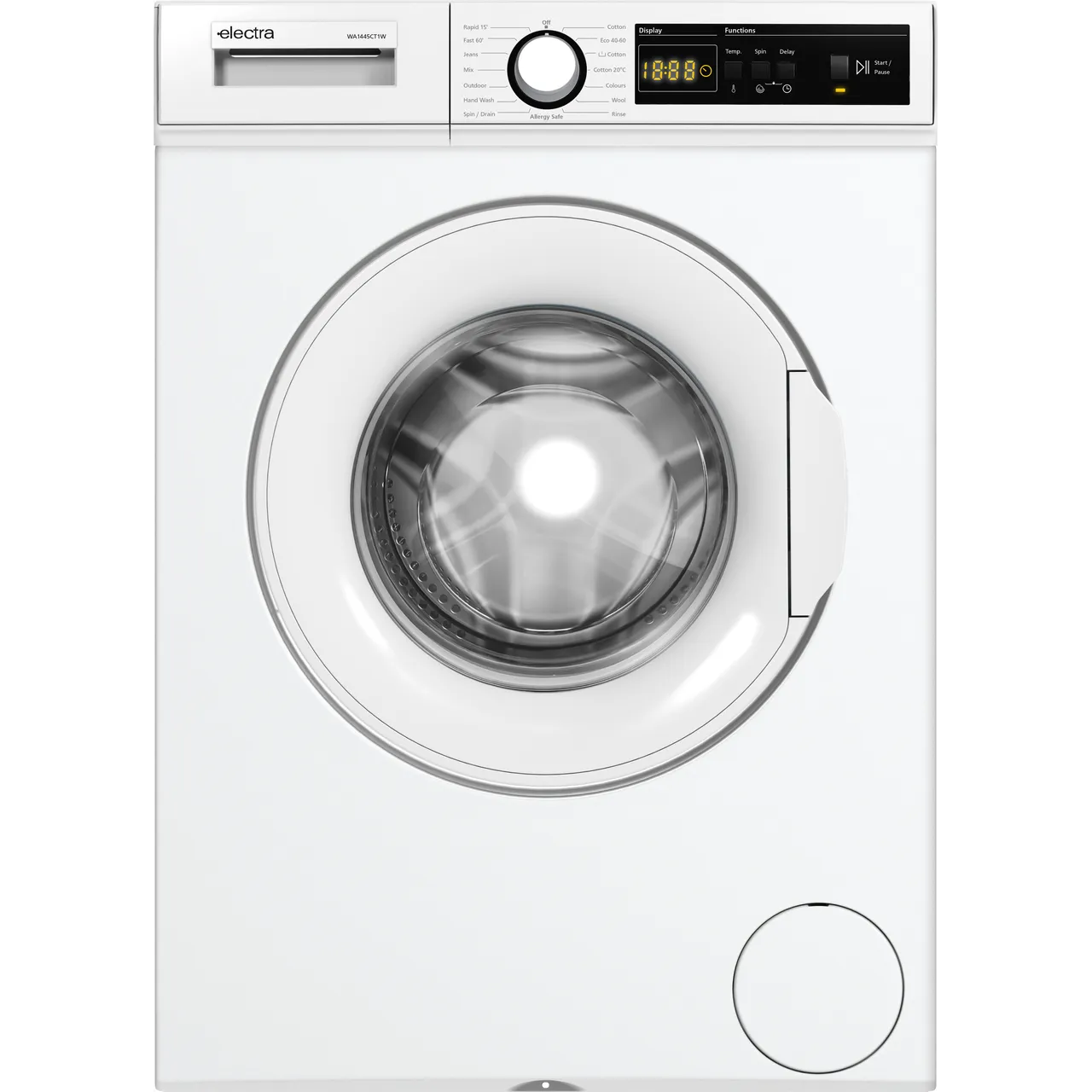 Electra WA1445CT1W 7kg Washing Machine with 1400 rpm – White – A Rated #406761