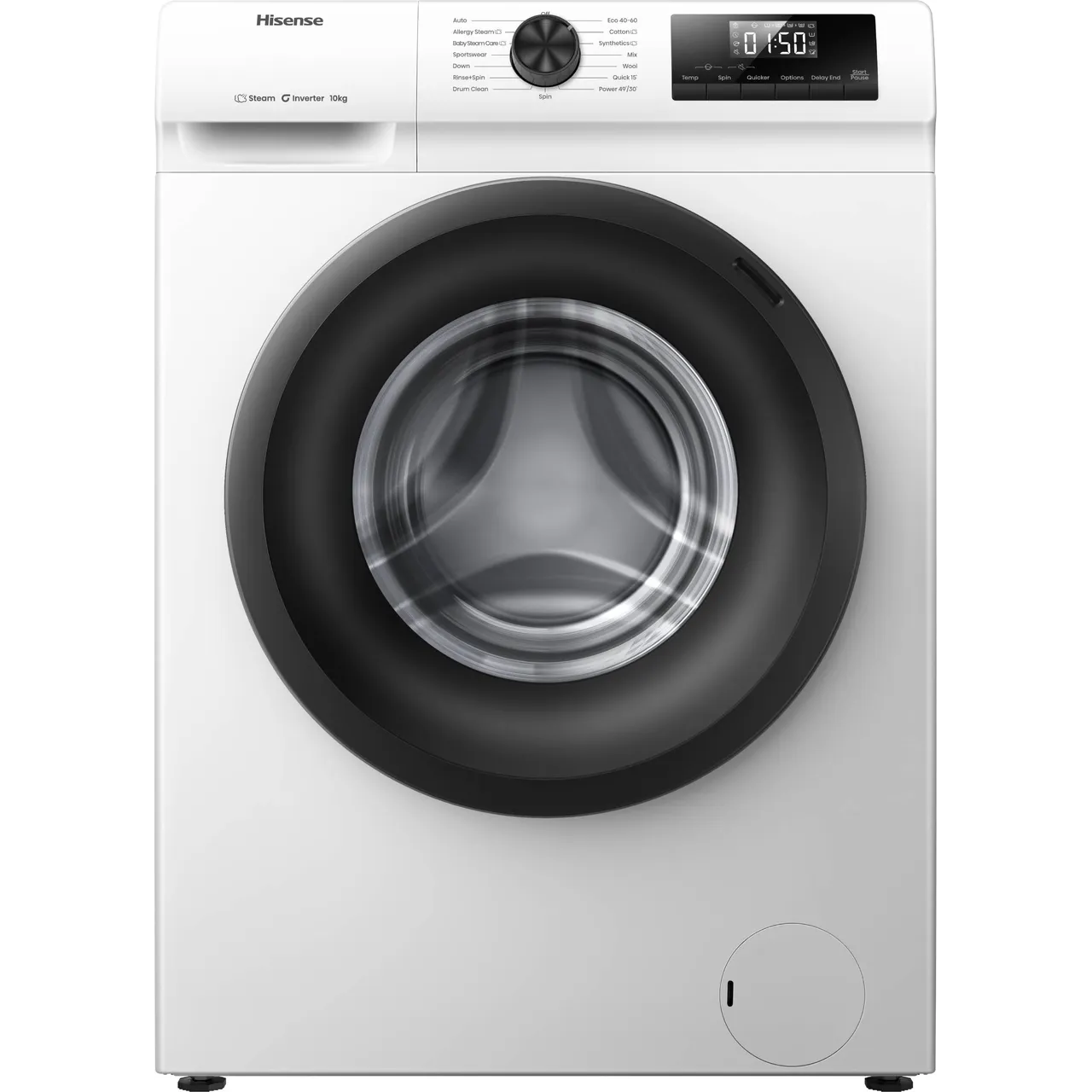 Hisense 1Q Series WF1Q1041BW 10kg Washing Machine with 1400 rpm – White – A Rated #406517