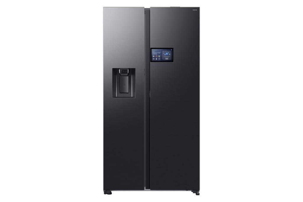 Samsung Series 9 AI Home RS90F64EDFEU Wifi Connected Plumbed Total No Frost American Fridge Freezer – Black – D Rated #405823