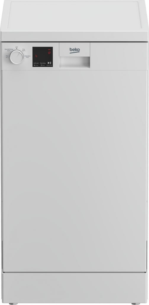Beko DVS04X20W Slimline Dishwasher – White – E Rated #407405