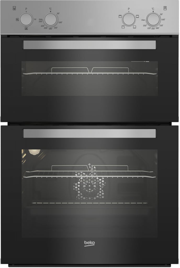 BEKO RecycledNet BBXDF21000S Electric Double Oven – Silver #408015