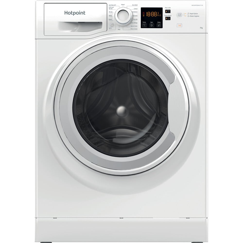 Hotpoint NSWM 7469 W UK 7kg Washing Machine with 1400 rpm – White – A Rated #407700