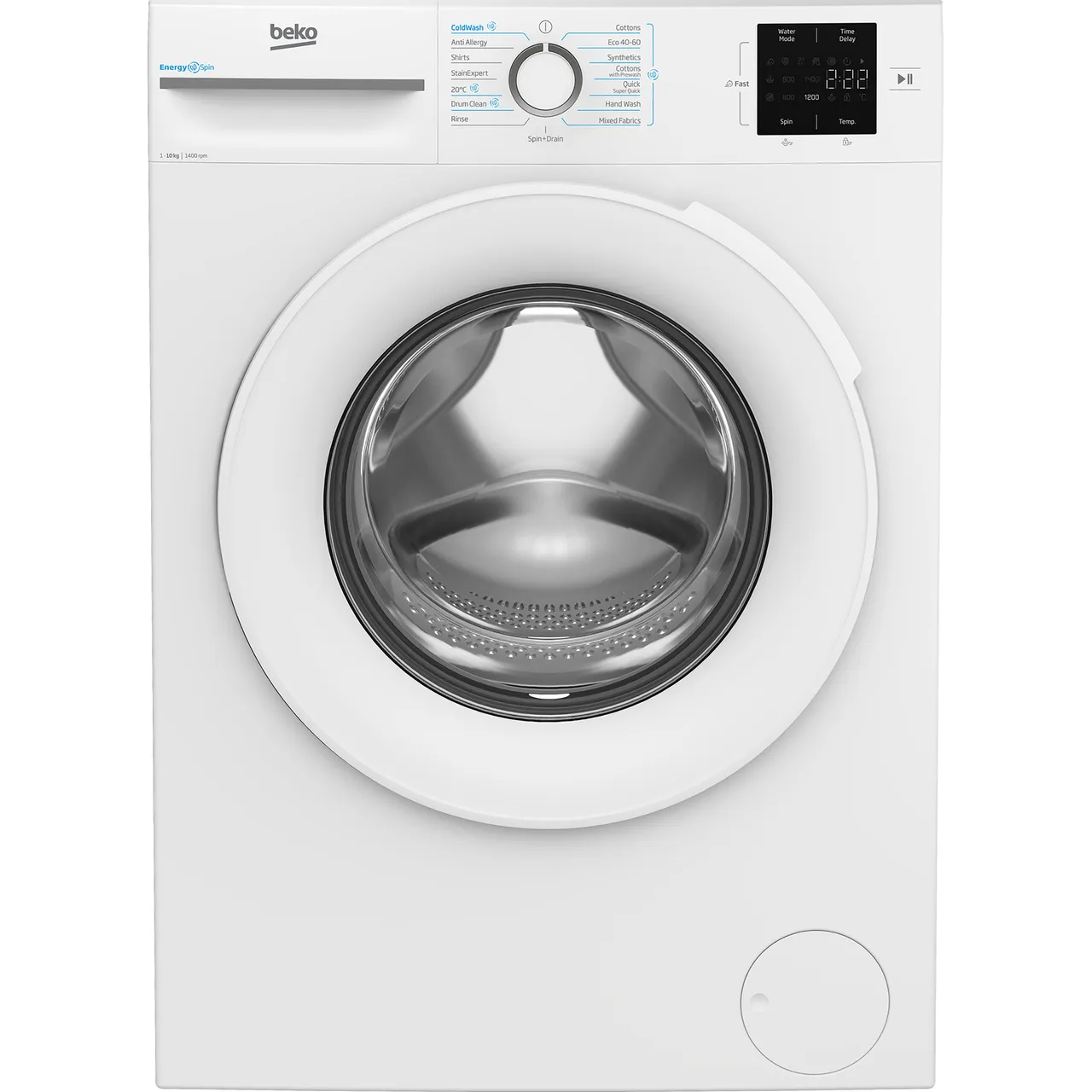 Beko EnergySpin™ B3W31041W 10kg Washing Machine with 1400 rpm – White – A Rated #406452