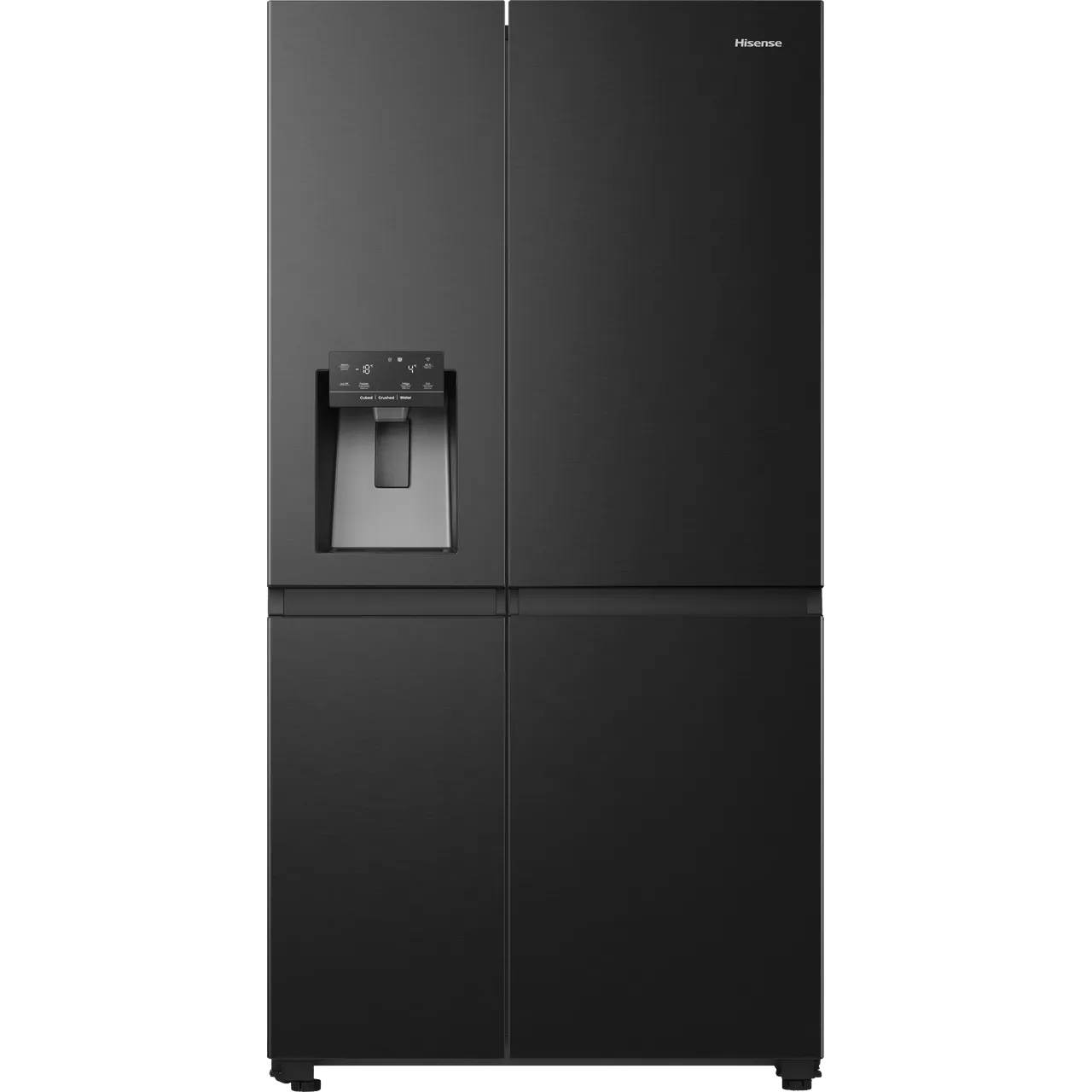 Hisense PureFlat Infinite RS818N4IFE Wifi Connected Plumbed Total No Frost American Fridge Freezer – Black Stainless Steel – E Rated #404685