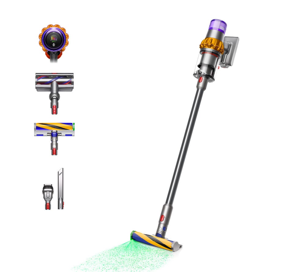 Dyson V15 Detect™ Absolute Cordless Vacuum Cleaner – Nickel / Yellow – 447033-01 #406428