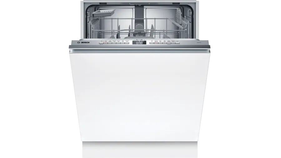 Bosch Series 4 SMV4HTX00G Wifi Connected Fully Integrated Full Size Dishwasher – Stainless Steel Control Panel with Fixed Door Hinge Kit – D Rated #407646