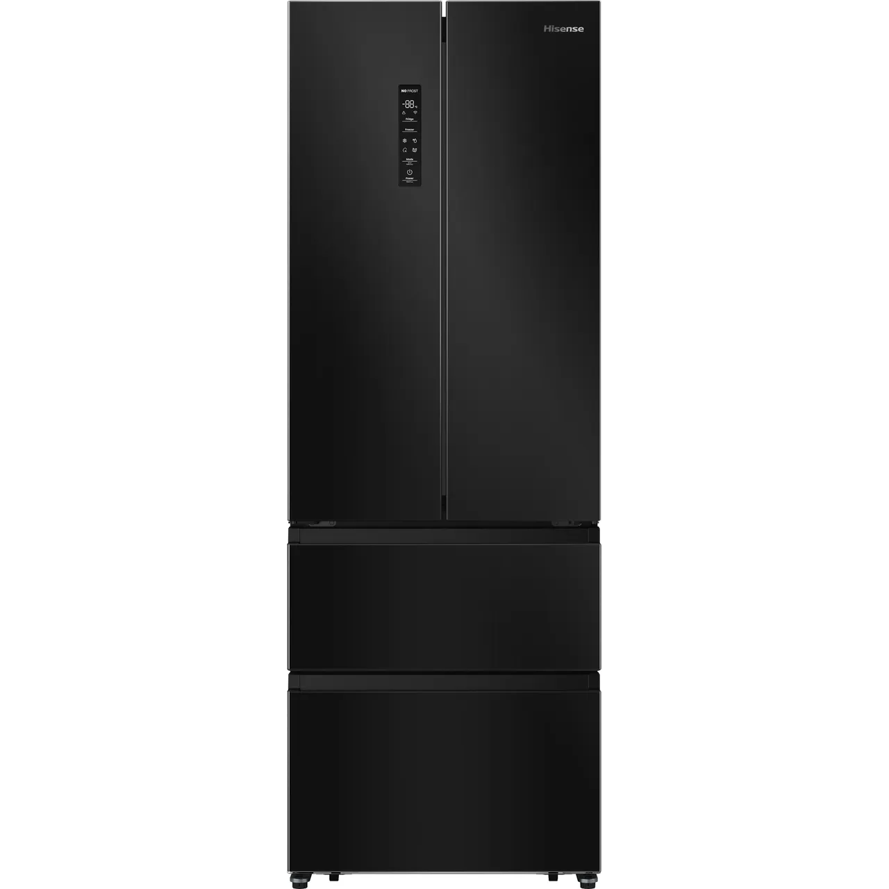 Hisense PureFlat RF632N4AFE2 Total No Frost American Fridge Freezer – Black – E Rated #407255
