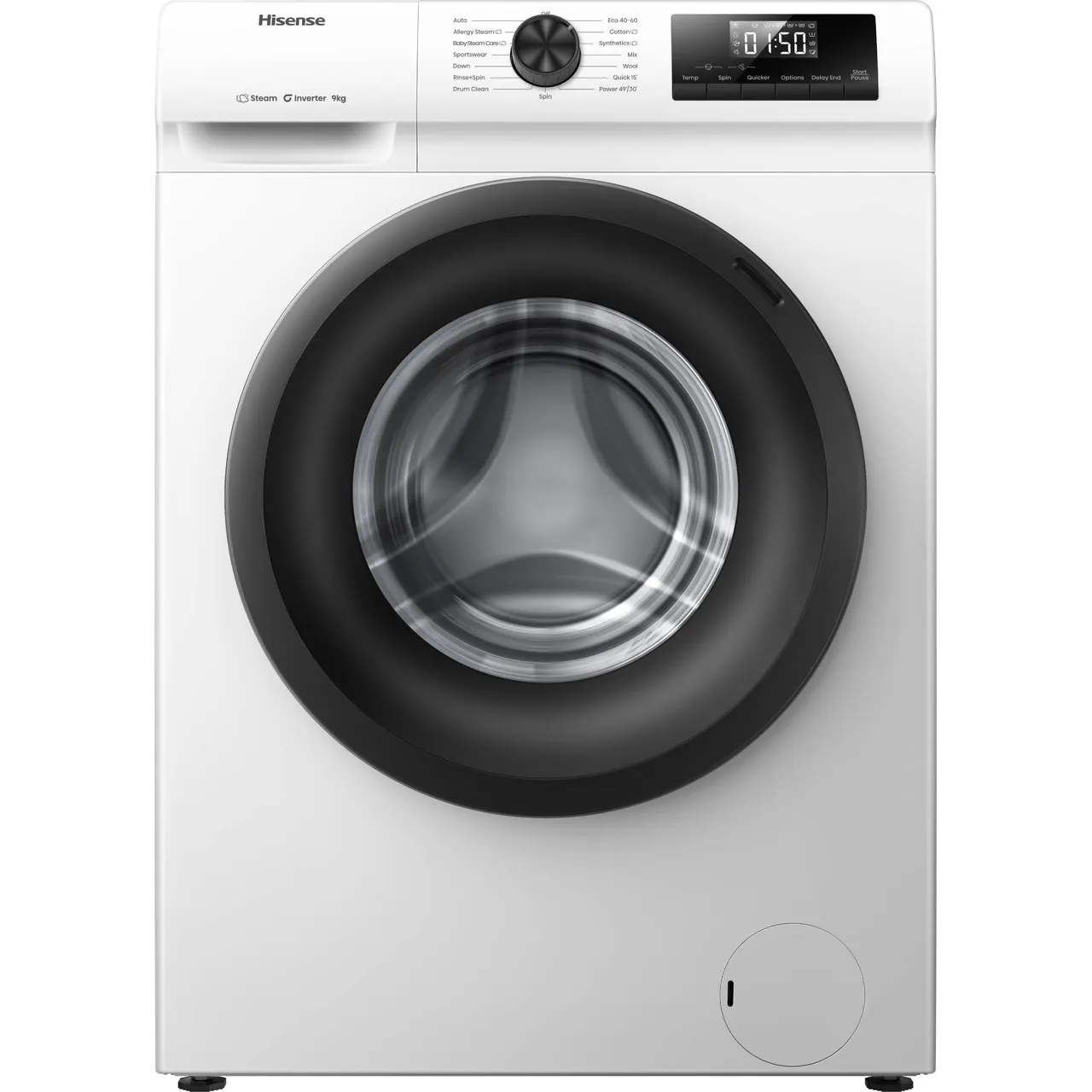 Hisense 1Q Series WF1Q9041BW 9kg Washing Machine with 1400 rpm – White – A Rated #406659