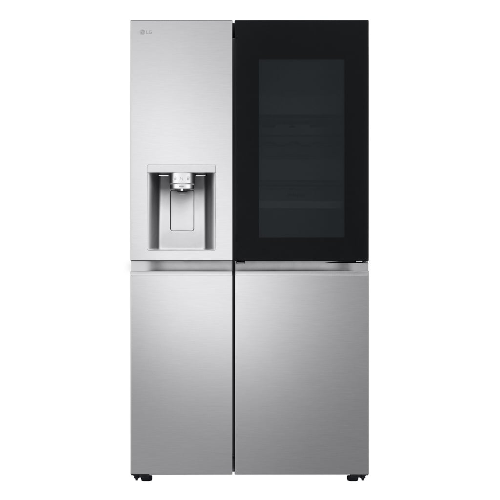 LG InstaView™ GSXE91BSAD Wifi Connected Non-Plumbed Total No Frost American Fridge Freezer – Brushed Steel – D Rated #407126