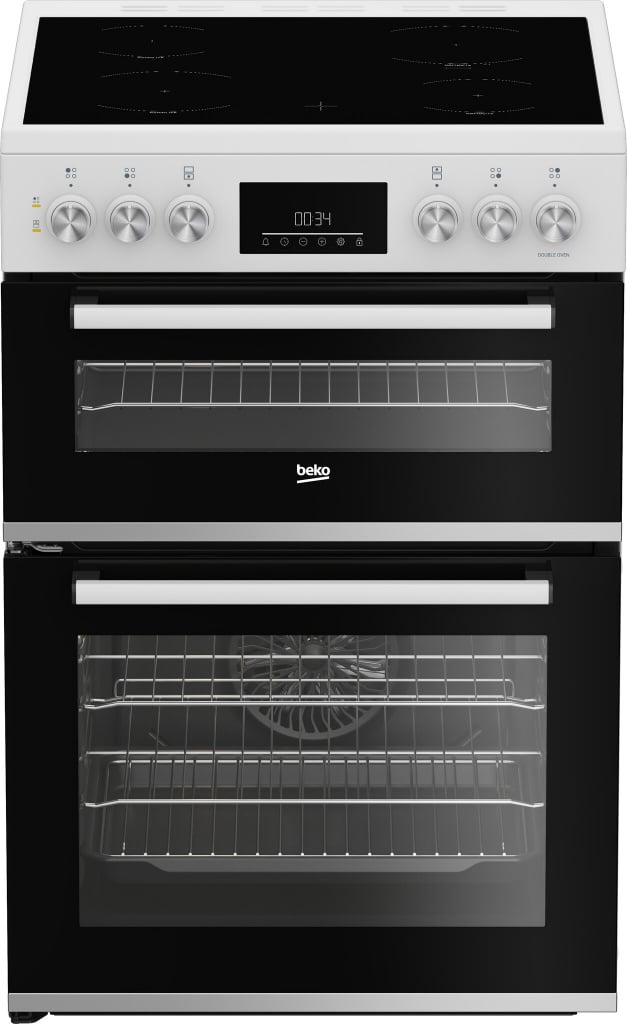 Beko AeroPerfect™ FDC6731W 60cm Wide Single Oven Electric Cooker with Ceramic Hob – White – A/A Rated #406706