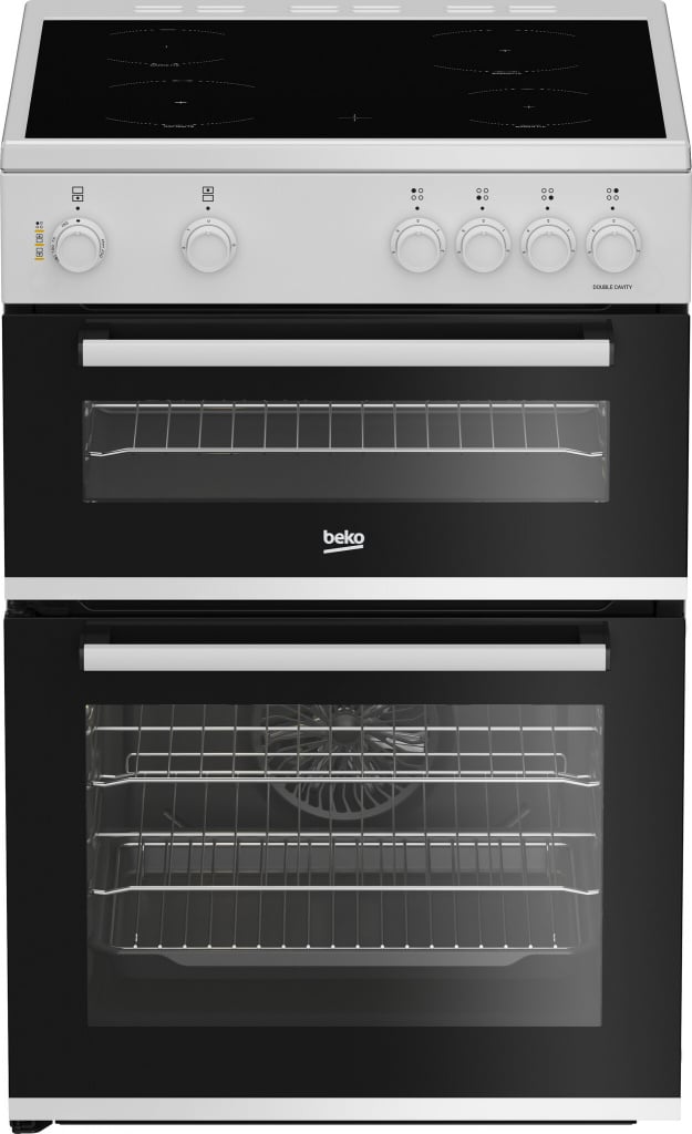 Beko AeroPerfect™ FTC6701W 60cm Wide Single Oven Electric Cooker with Ceramic Hob – White – A Rated #407133