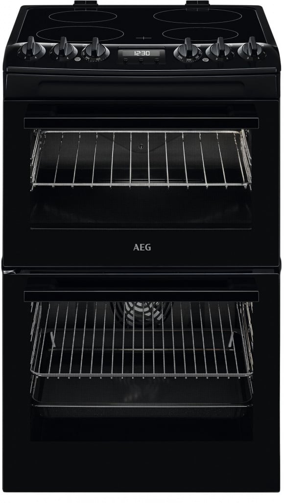 AEG CCX1530ACB Double Oven Electric Cooker with Ceramic Hob – Black – A/A Rated #406702