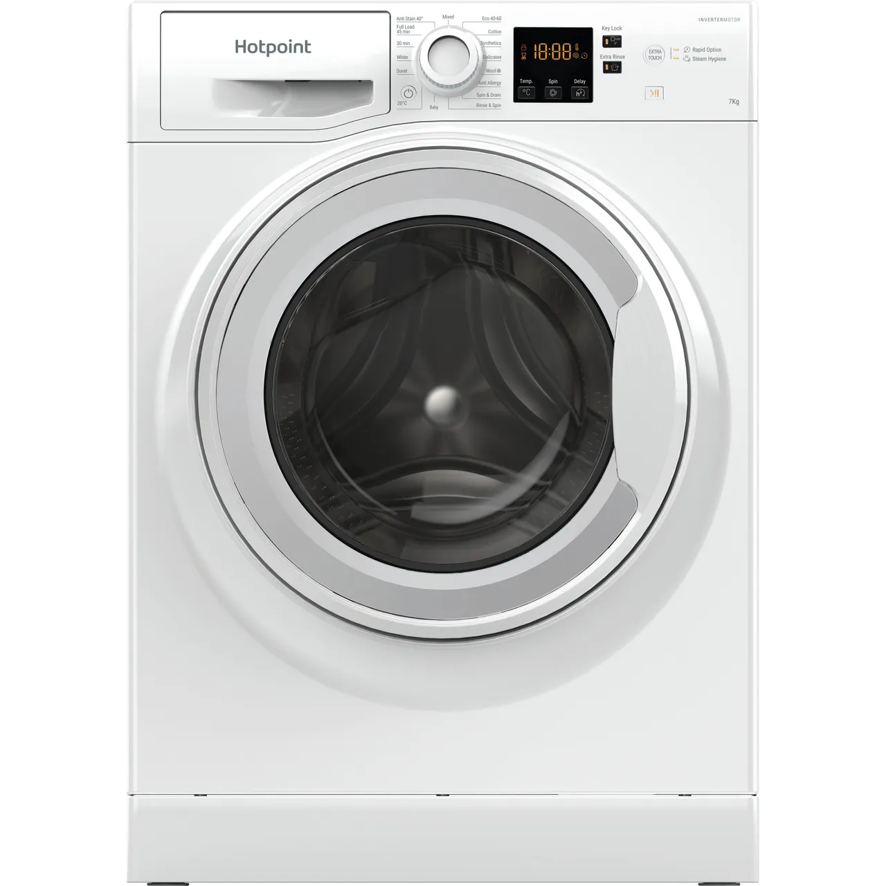 Hotpoint NSWM 7469 W UK 7kg Washing Machine with 1400 rpm – White – A Rated #406213