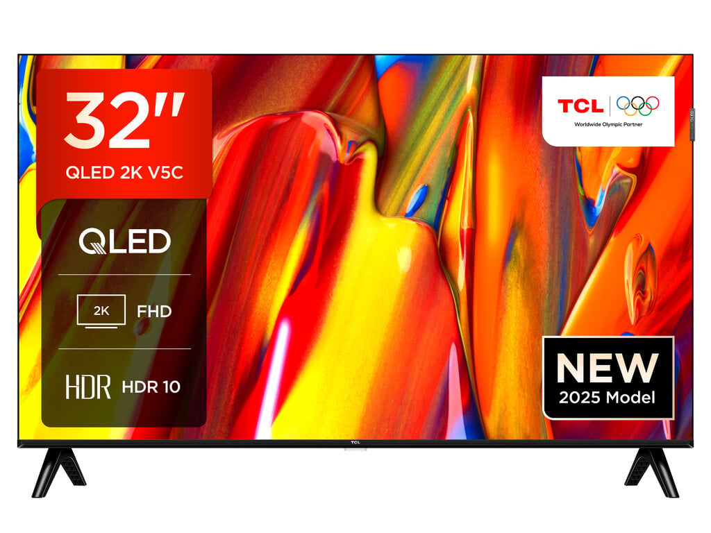 TCL 32″ Full HD QLED Smart Android TV [2025] – 32V5C-UK #409784