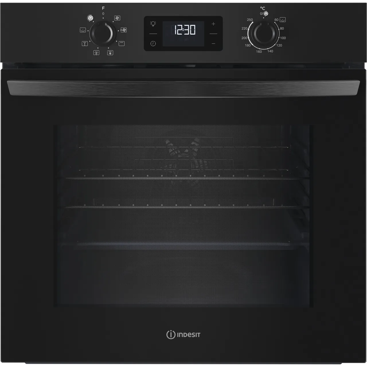 Indesit Turn&Go IO 253 B UK Built In Electric Single Oven – Black – A Rated #408367