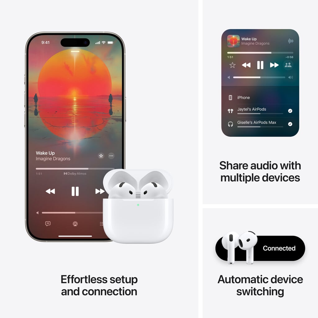 Apple AirPods 4 with Active Noise Cancelling - White #408337