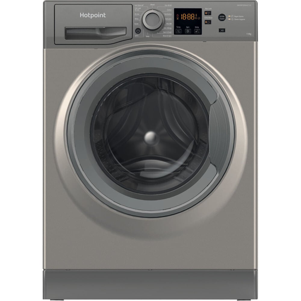 Hotpoint NSWM 1146 GG UK 11kg Washing Machine with 1400 rpm – Graphite – A Rated #404322