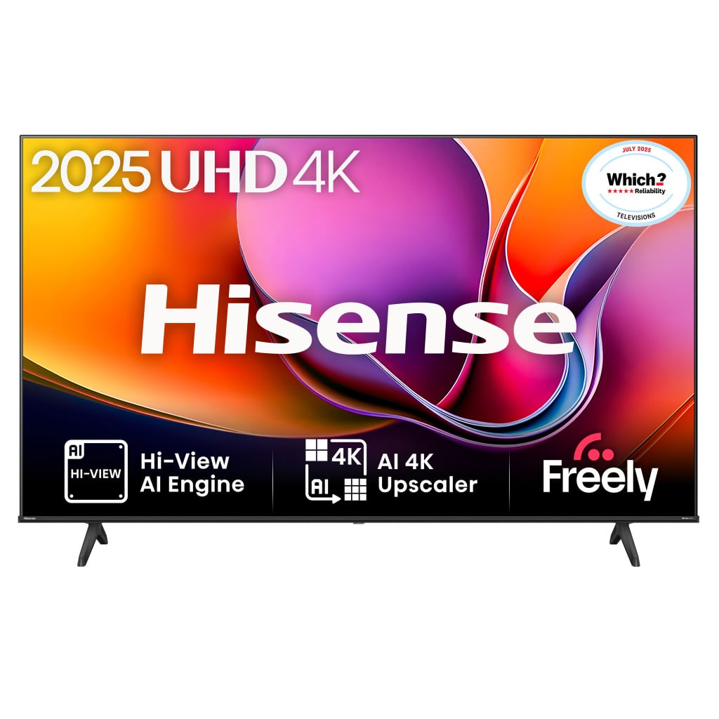 Hisense A6Q 50″ 4K Ultra HD Smart Freely TV [2025] – 50A6QTUK #408597