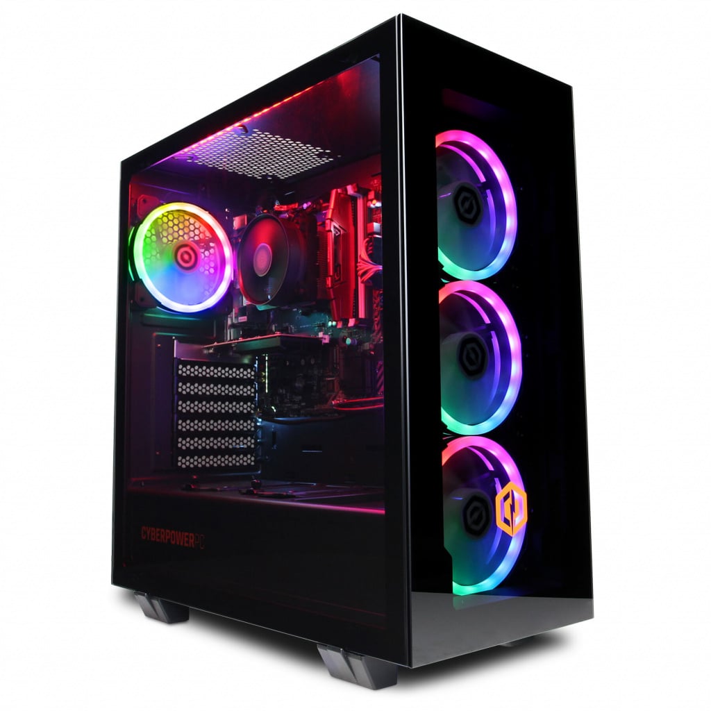 CyberPowerPC AO22215 Gaming PC – AMD Ryzen™ 5, 500GB SSD – Black #407926