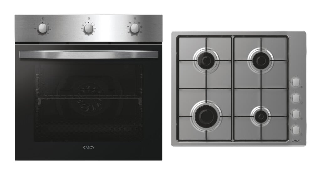 Candy Idea P CI27XCHW6LXS Built In Electric Single Oven and Gas Hob Pack – Stainless Steel – A+ Rated #409320