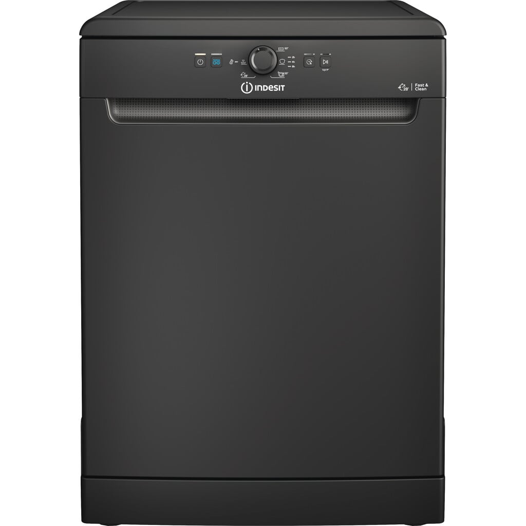 Indesit D2FHK26BUK Full Size Dishwasher – Black – E Rated #409494