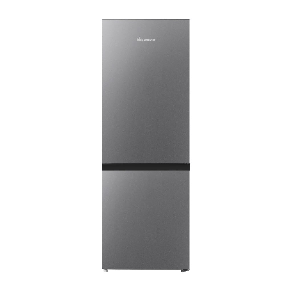 Fridgemaster MC50165ES 143cm 60/40 Small Fridge Freezer – Silver – E Rated #408421