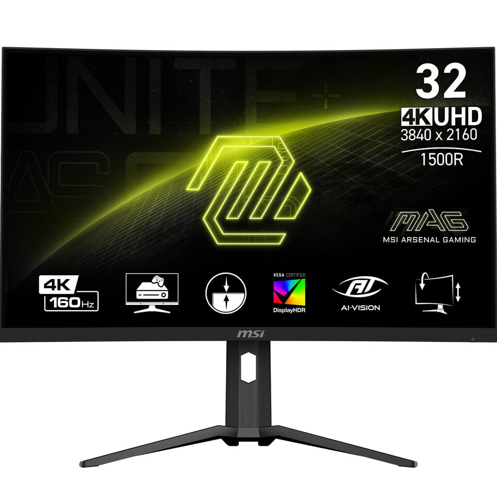 MSI MAG 321CUP 4K Ultra HD 32″ Curved VA Gaming Monitor – Black #404687
