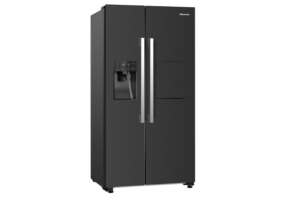 Hisense RS694N4BBE Plumbed Total No Frost American Fridge Freezer – Black – E Rated #409527