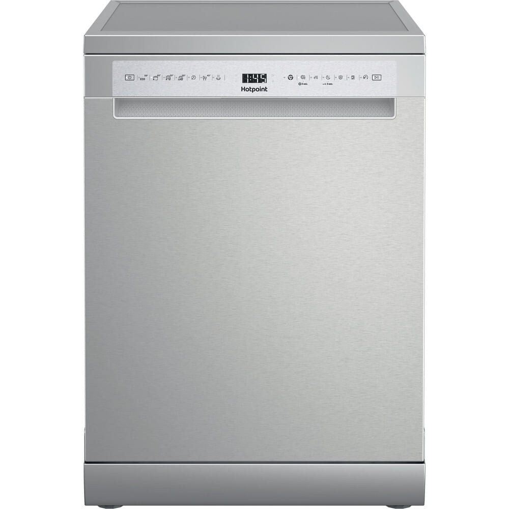 Hotpoint H7FHS51XUK Full Size Dishwasher – Silver – B Rated #408772