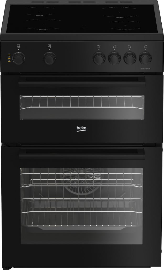 Beko AeroPerfect™ FTC6701K 60cm Wide Single Oven Electric Cooker with Ceramic Hob – Black – A Rated #408286