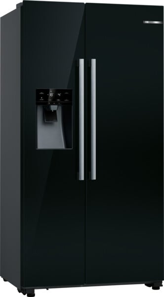 Bosch Series 6 KAD93ABEP Plumbed American Fridge Freezer – Black – E Rated #409521