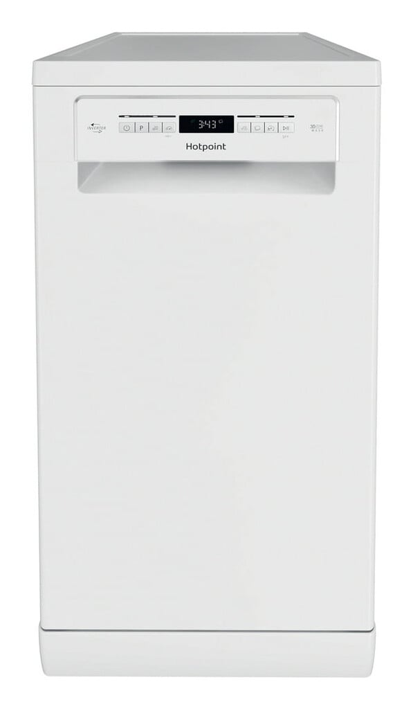 Hotpoint HSFO3T223WUKN Slimline Dishwasher – White – E Rated #409258