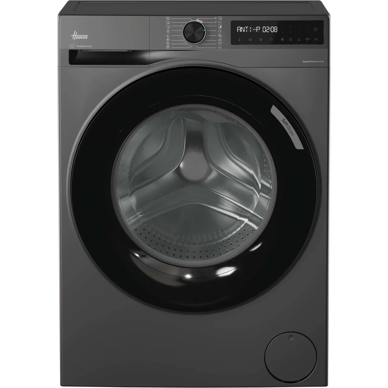 Hoover Pro Wash Series 3 HBR 49SBL8G-80 9kg WiFi Connected Washing Machine with 1400 rpm – Graphite – A Rated #408933