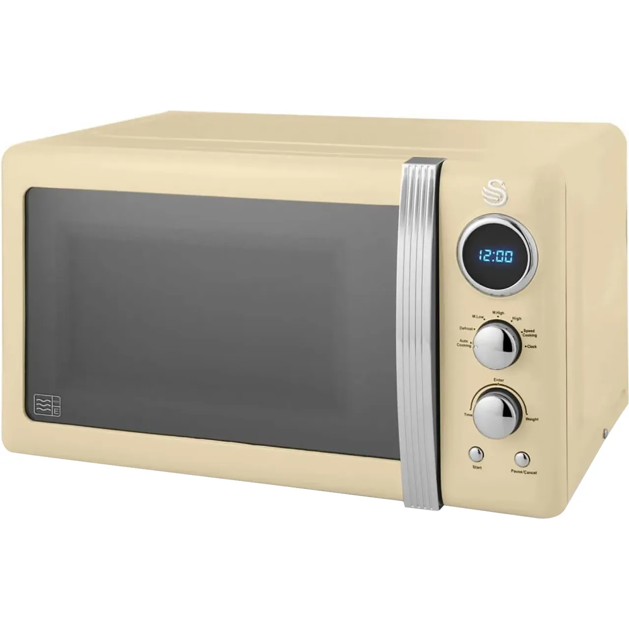Swan Retro SM22030LCN 20 Litre 26cm High, Freestanding Small Standard Microwave Oven – Cream #409128
