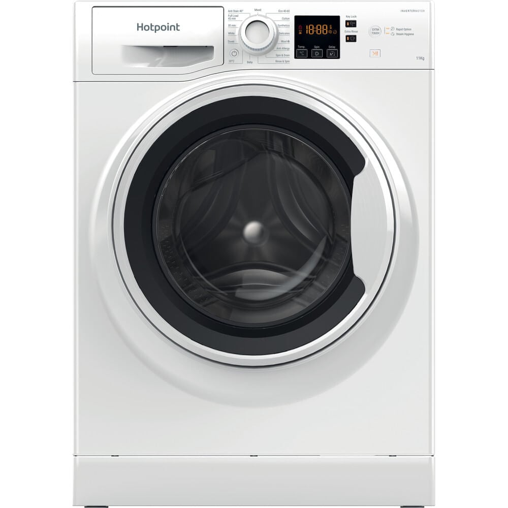 Hotpoint NSWA 1146 WW UK 11kg Washing Machine with 1400 rpm – White – A Rated #408564
