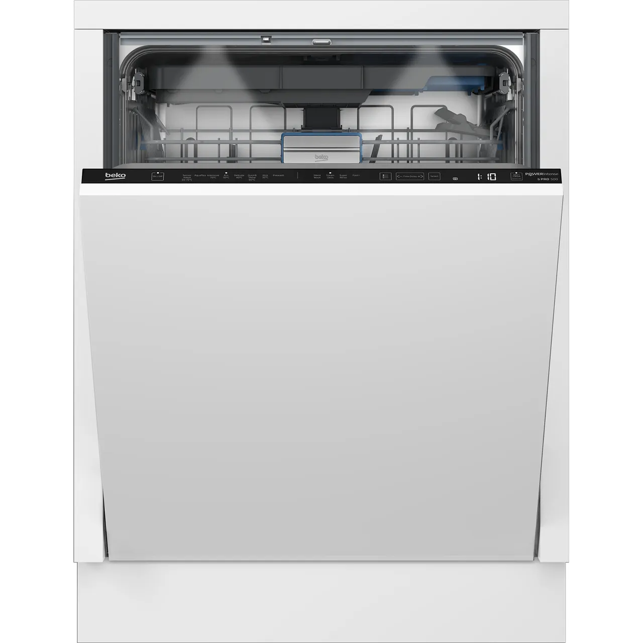 Beko BDIN38540P Fully Integrated Full Size Dishwasher – Black Control Panel with Sliding Door Kit – C Rated #408454