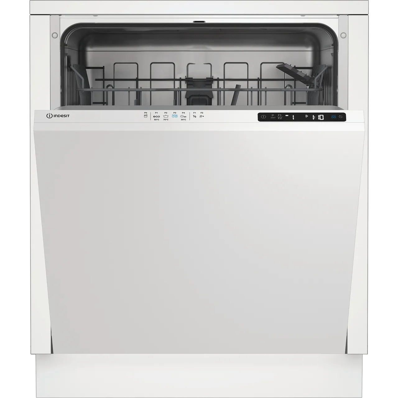 Indesit IN2IE13DT70UK Fully Integrated Full Size Dishwasher – White Control Panel with Fixed Door Hinge Kit – E Rated #409821